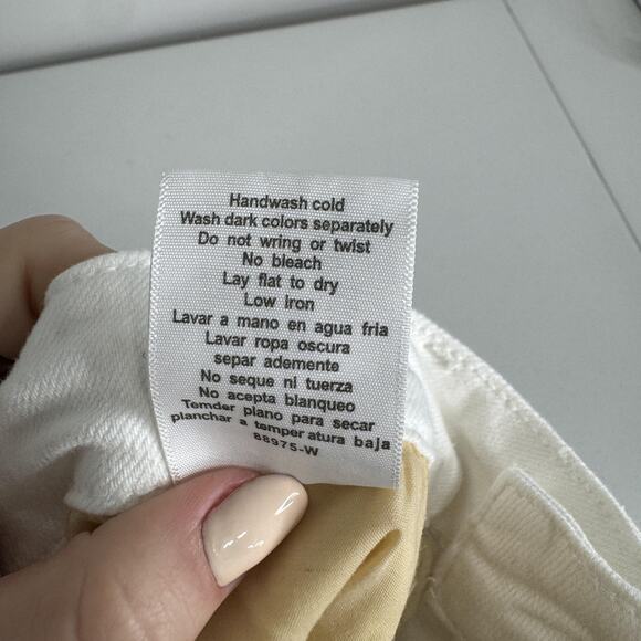 Judy Blue Slim Boot Jeans Womens 16W White High Rise Denim Retro Hippie Boho - Picture 14 of 14